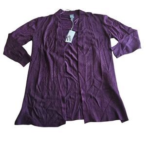 Worthington womens Sz XXL merlot cardigan